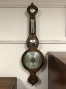 A 19th century rosewood barometer