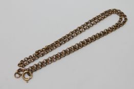 A 9ct gold chain, 5.