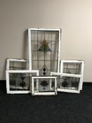 Nine stained glass windows