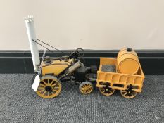 A Hornby live steam model of Stephenson's Rocket CONDITION REPORT: Some minor