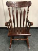 An antique style rocking chair