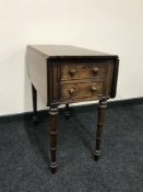 A Victorian mahogany drop leaf table,