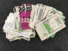 Approximately seventy football programmes, all Newcastle United Football Club,