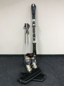 A set of Rossignol Z10 ski's, together with a pair of Scott ski poles Head ski boots,