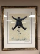 After Alexander Millar : Whee! A gadgie on a bike, reproduction in colours, 39 cm x 50 cm,