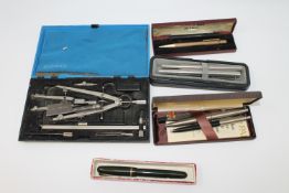 A boxed Swan fountain pen with 14ct gold nib,