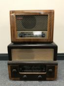 A pilot wave bakelite cased valve radio,