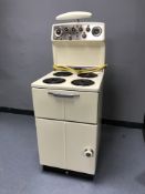 A mid twentieth century Belling classic enamelled electric cooker