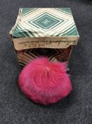 Six mid twentieth century Bainbridge hat boxes,