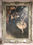 An Artagraph Edition : Ballet dancer, 63 cm x 44 cm, framed.