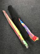 A Uni-Loc bag containing kites