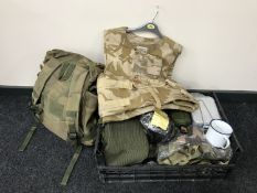 A large quantity of military surplus clothing,