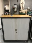 A Roneo double door office stationary cupboard,
