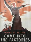 Two reproduction unframed WWII propaganda posters (rolled)