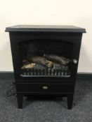 A Dimplex log effect electric fire