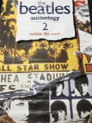 A large rolled The Beatles Anthology shop poster