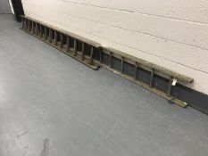 A three section wooden extension ladder (on view in ground floor corridor)