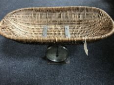 A set of Hughes baby weighing scales