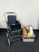 A mid twentieth century dolls pram,