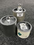 Three Swarovski Crystal figures; a bear,