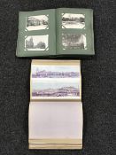 An album containing a large collection of early 20th Century postcards (mainly topographical),