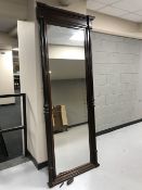 A large late nineteenth century mahogany hall mirror CONDITION REPORT: This