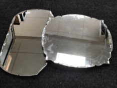 Two early twentieth century frameless,