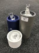 Three Swarovski Crystal figures, Kangaroo and two Koala Bears.