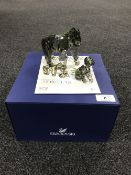 A boxed Swarovski Crystal Society Figure of the Year 2009 Endangered Wildlife, Gorillas,