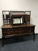A Stag six drawer dressing table,