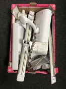 A box containing two Mira Advance electric showers