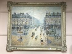 An Artagraph edition : Parisian street scene, 85 cm x 67 cm, framed.