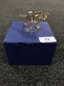 A boxed Swarovski Crystal Society figure, Elephant, no certificate.