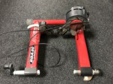 A Minoura RDA-80 bicycle trainer
