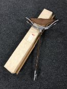 A boxed shooting stick