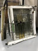 Thirteen stained glass windows,