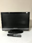 A Techwood nineteen inch LCD TV DVD with remote