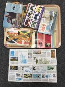 Approximately thirty tea card albums of cards