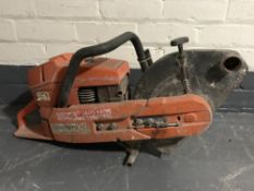A Husqvarna concrete saw