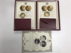 Three commemorative London Mint coins including a WW1 centenary anniversary set by land coin