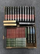 Two boxes of 18 volumes of Encyclopaedia Britannica and a further 26 Heron Press volumes Dickens