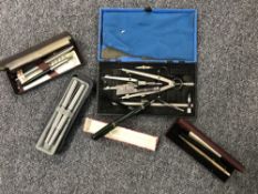 A boxed Swan fountain pen with 14ct gold nib,