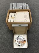 Two boxes of assorted boxed collector's plates