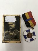 An enamelled Lord Kitchener match box holder,