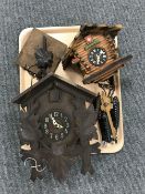 Two cuckoo clocks,