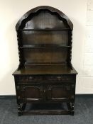 An oak Welsh dresser