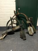 Three Victorian street light brackets