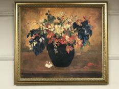 An Artagraph Edition : Still life in flowers, 73 cm x 63 cm, framed.