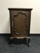 A late Victorian mahogany pot cupboard