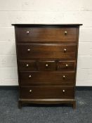 A Stag Minstrel seven drawer chest